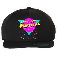 Lets Get Physical Retro 80s  Wool Snapback Cap