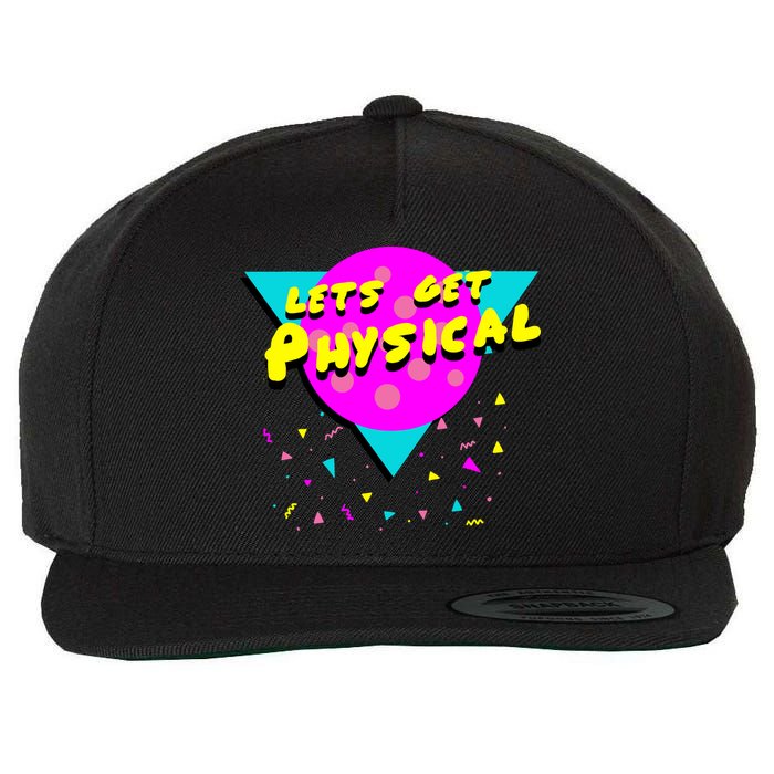 Lets Get Physical Retro 80s  Wool Snapback Cap