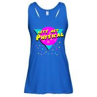 Lets Get Physical Retro 80s  Ladies Essential Flowy Tank