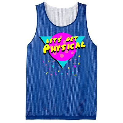 Lets Get Physical Retro 80s  Mesh Reversible Basketball Jersey Tank