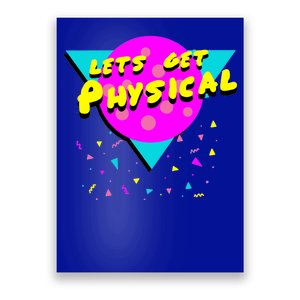 Lets Get Physical Retro 80s  Poster