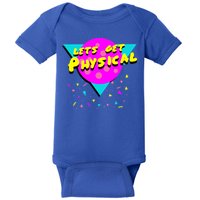 Lets Get Physical Retro 80s  Baby Bodysuit