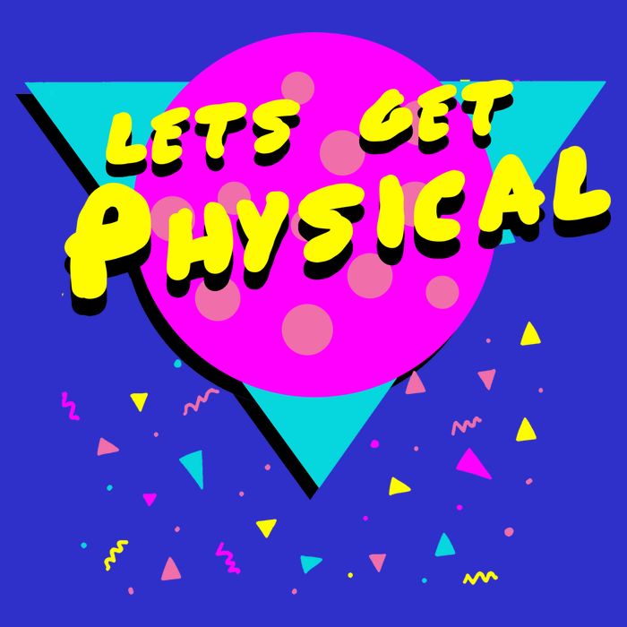 Lets Get Physical Retro 80s  Baby Bodysuit