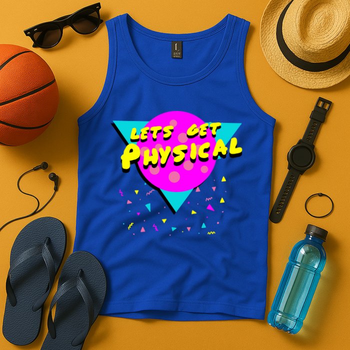 Lets Get Physical Retro 80s  Tank Top