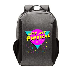 Lets Get Physical Retro 80s  Vector Backpack