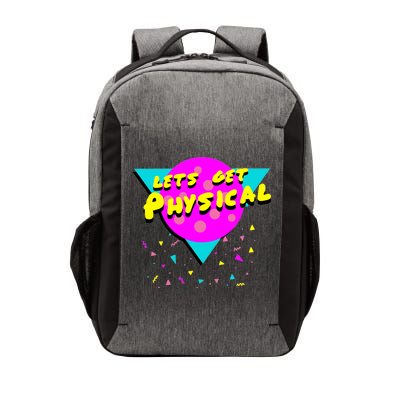 Lets Get Physical Retro 80s  Vector Backpack