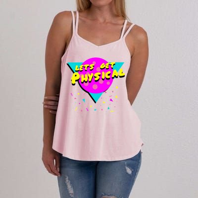 Lets Get Physical Retro 80s  Women's Strappy Tank