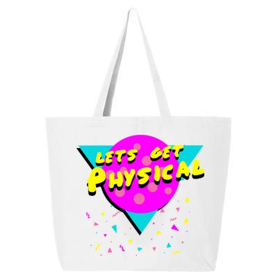 Lets Get Physical Retro 80s  25L Jumbo Tote