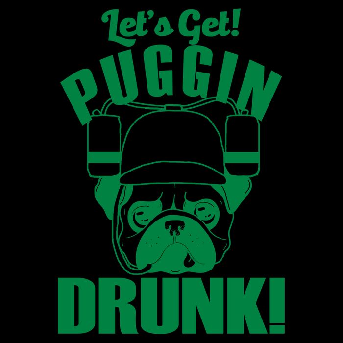 Let's Get Puggin Drunk 16oz Travel Tumbler