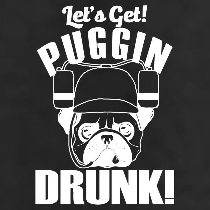 Let's Get Puggin Drunk Golf Towel