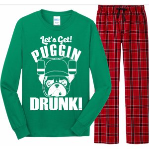 Let's Get Puggin Drunk Long Sleeve Pajama Set