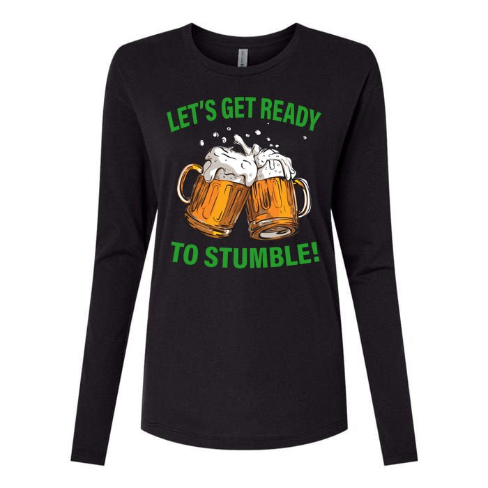 Let's Get Ready To Stumble Womens Cotton Relaxed Long Sleeve T-Shirt