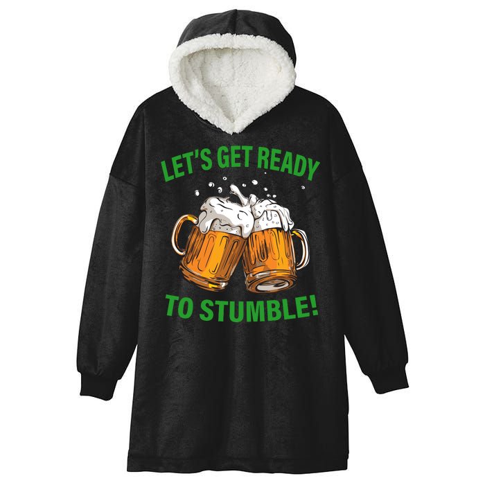 Lets get ready to stumble Hooded Wearable Blanket