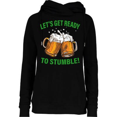 Let's Get Ready To Stumble Womens Funnel Neck Pullover Hood