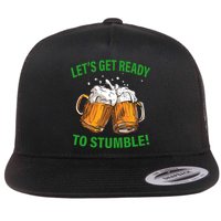 Let's Get Ready To Stumble Flat Bill Trucker Hat