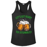 Let's Get Ready To Stumble Ladies PosiCharge Competitor Racerback Tank