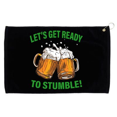 Let's Get Ready To Stumble Grommeted Golf Towel