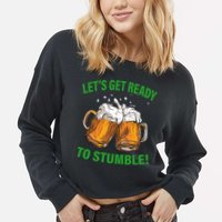 Let's Get Ready To Stumble Cropped Pullover Crew