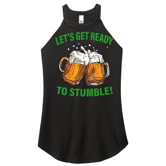 Let's Get Ready To Stumble Women's Perfect Tri Rocker Tank