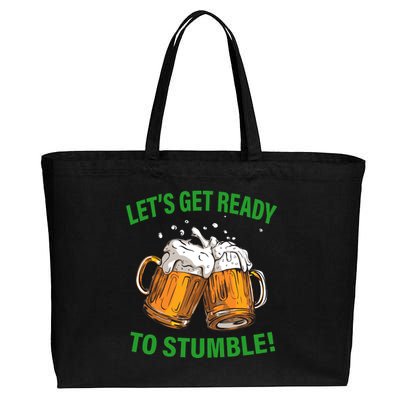 Let's Get Ready To Stumble Cotton Canvas Jumbo Tote