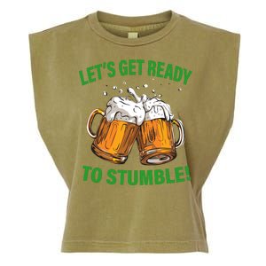 Lets get ready to stumble Garment-Dyed Women's Muscle Tee