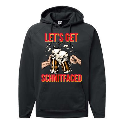 Let's Get Schnitfaced Performance Fleece Hoodie