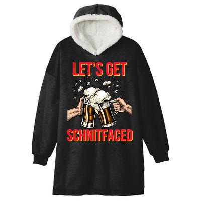 Let's Get Schnitfaced Hooded Wearable Blanket