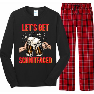 Let's Get Schnitfaced Long Sleeve Pajama Set