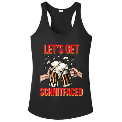 Let's Get Schnitfaced Ladies PosiCharge Competitor Racerback Tank