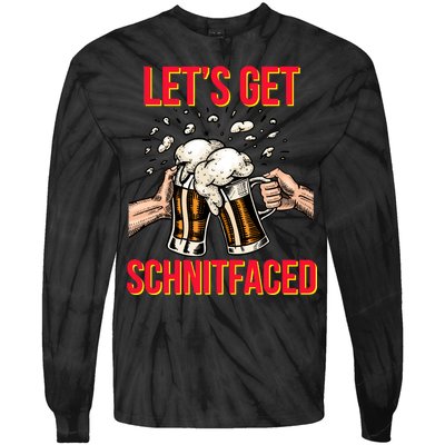 Let's Get Schnitfaced Tie-Dye Long Sleeve Shirt