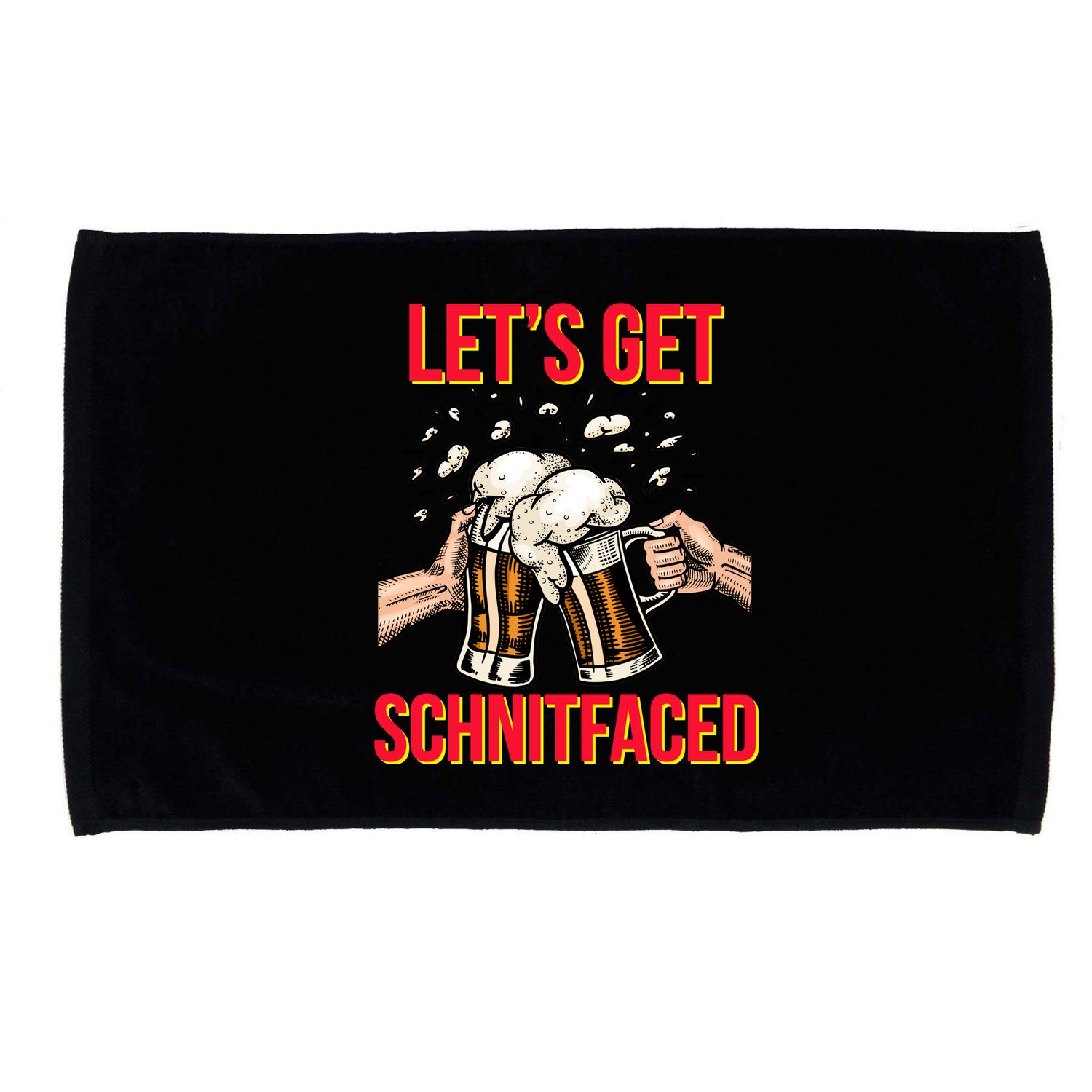 Let's Get Schnitfaced Microfiber Hand Towel
