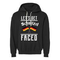 Let's Get Schnitzel Faced Garment-Dyed Fleece Hoodie