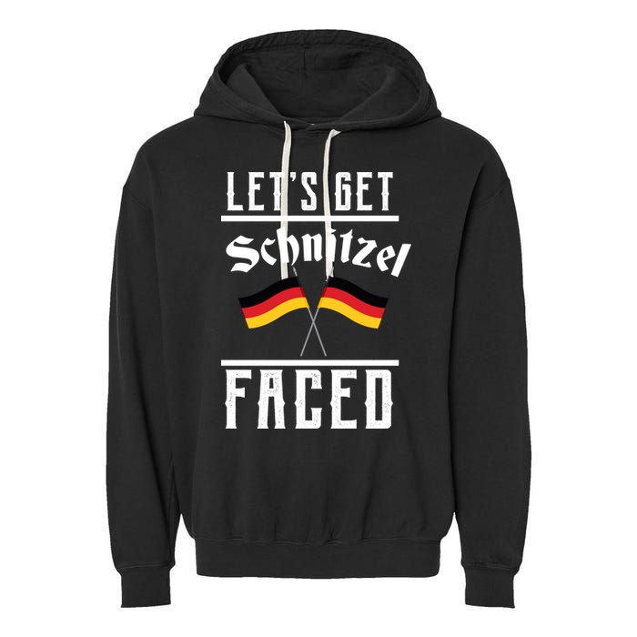 Let's Get Schnitzel Faced Garment-Dyed Fleece Hoodie