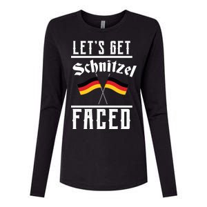 Let's Get Schnitzel Faced Womens Cotton Relaxed Long Sleeve T-Shirt