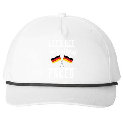 Let's Get Schnitzel Faced Snapback Five-Panel Rope Hat