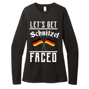 Let's Get Schnitzel Faced Womens CVC Long Sleeve Shirt