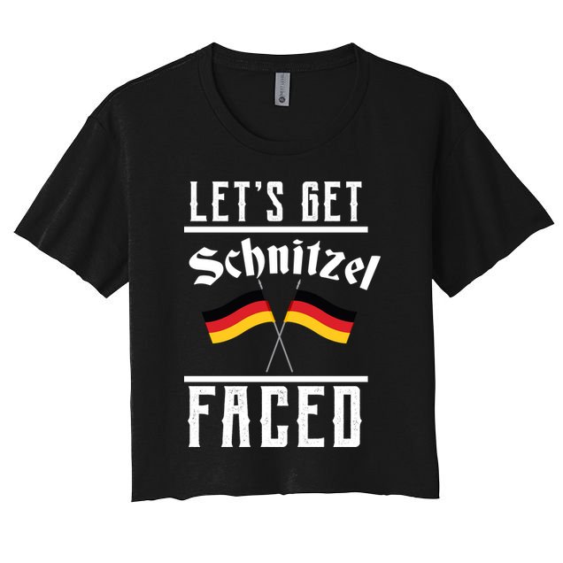 Let's Get Schnitzel Faced Crop Top