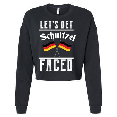 Let's Get Schnitzel Faced Cropped Pullover Crew