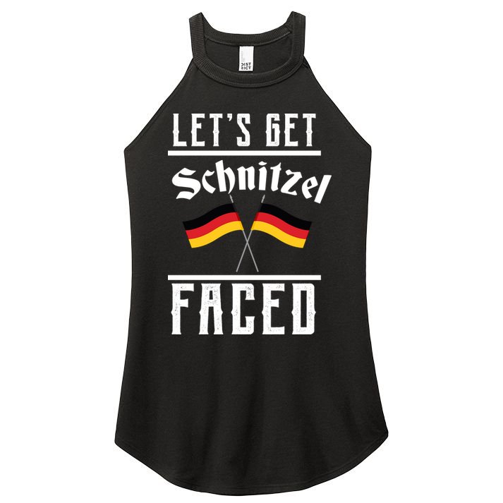 Let's Get Schnitzel Faced Women's Perfect Tri Rocker Tank