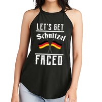 Let's Get Schnitzel Faced Women's Perfect Tri Rocker Tank