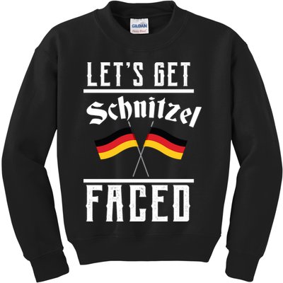 Let's Get Schnitzel Faced Kids Sweatshirt
