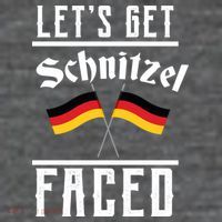 Let's Get Schnitzel Faced Flexfit Unipanel Trucker Cap