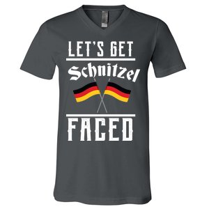 Let's Get Schnitzel Faced V-Neck T-Shirt