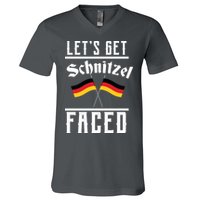 Let's Get Schnitzel Faced V-Neck T-Shirt