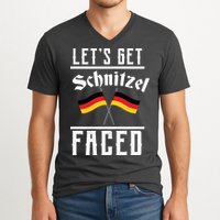 Let's Get Schnitzel Faced V-Neck T-Shirt