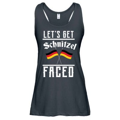 Let's Get Schnitzel Faced Ladies Essential Flowy Tank