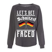 Let's Get Schnitzel Faced Womens California Wash Sweatshirt