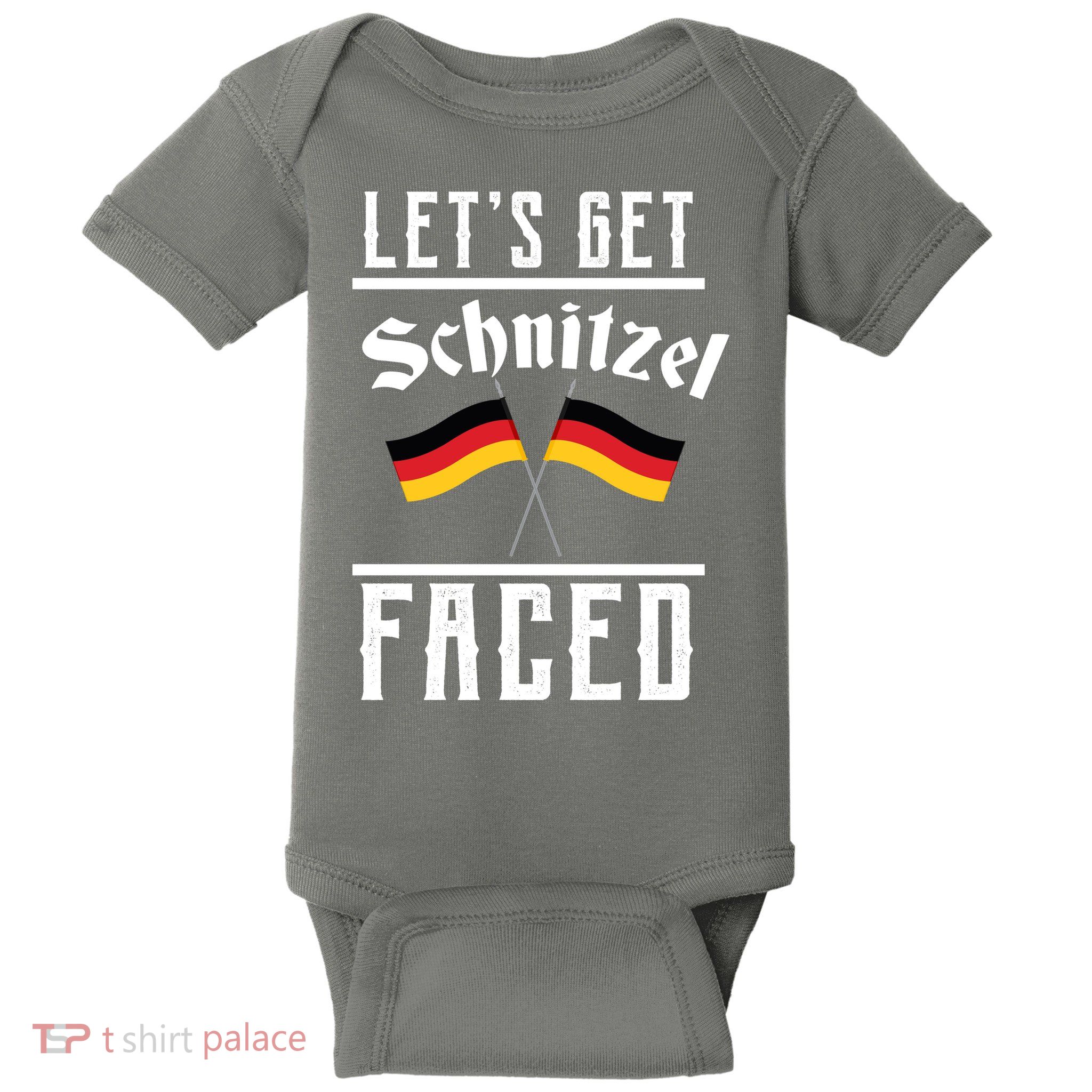 Let's Get Schnitzel Faced Baby Bodysuit
