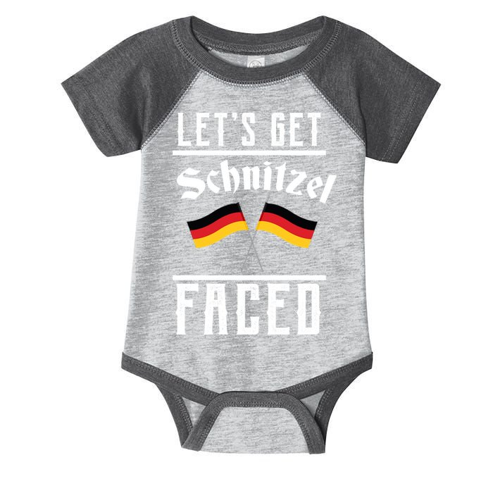 Let's Get Schnitzel Faced Infant Baby Jersey Bodysuit
