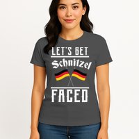 Let's Get Schnitzel Faced Womens T-Shirt